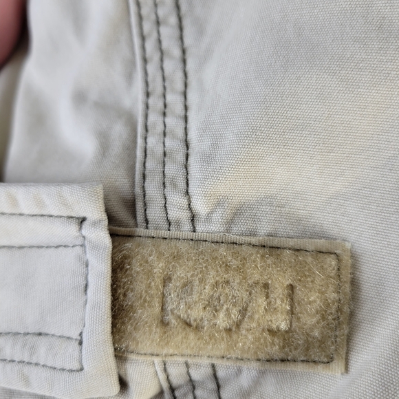 Mens Kavu Jacket Khaki 1/2 Zip Side Zippers Size Large Cotton - Picture 5 of 12